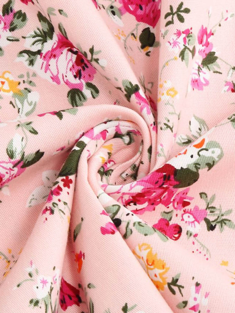 1950s Ditsy Floral Tie Swing Dress — the kind of 1950s dress that makes strangers smile