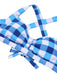 1950s Double Strap Buttoned Plaids Swimsuit — because 1950s glamour never goes out of style