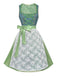 2PCS Green 1950s Floral Patchwork Dress & Embroidered Apron - vintage dress, retro fashion, rockabilly