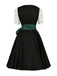 2PCS 1950s Oktoberfest White Top & Black Dress & Green Apron - vintage dress, retro fashion, rockabilly