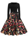 Black 1950s Christmas Gingerbread & Candy Cane Dress - vintage dress, retro fashion, rockabilly
