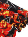 Black 1950s Pumpkin Halloween Swing Dress & Bolero Jacket - vintage dress, retro fashion, rockabilly