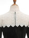 Black 1950s Velvet  Knitted Collar Pearl Button Dress - vintage dress, retro fashion, rockabilly