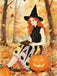 1950s Bowknot Halloween Witch Hat Potion Swing Dress - vintage dress, retro fashion, rockabilly
