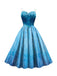 1950s Halloween Elsa Sequined Snowflake Spaghetti Strap Dress - vintage dress, retro fashion, rockabilly