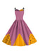 Multicolor 1950s Nightmare Before Christmas Sally Colorblock Dress - vintage dress, retro fashion, rockabilly