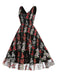 1950s Embroidered Floral V-Neck Swing Dress: timeless style reimagined