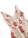 1950s Embroidered Floral V-Neck Swing Dress — vintage elegance for the modern woman