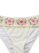 1950s Embroidered Handmade Floral High Waist Bikini Set - vintage fashion, retro style, elegant red