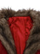 1950s Faux Fur Collar Lapel Belt Coat - vintage fashion, retro style