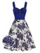 She slips into this 1950s Floral Button Sweetheart Neck Dress and suddenly it's a 1950s daydream