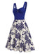 This 1950s Floral Button Sweetheart Neck Dress wraps her in 1950s elegance, one twirl at a time