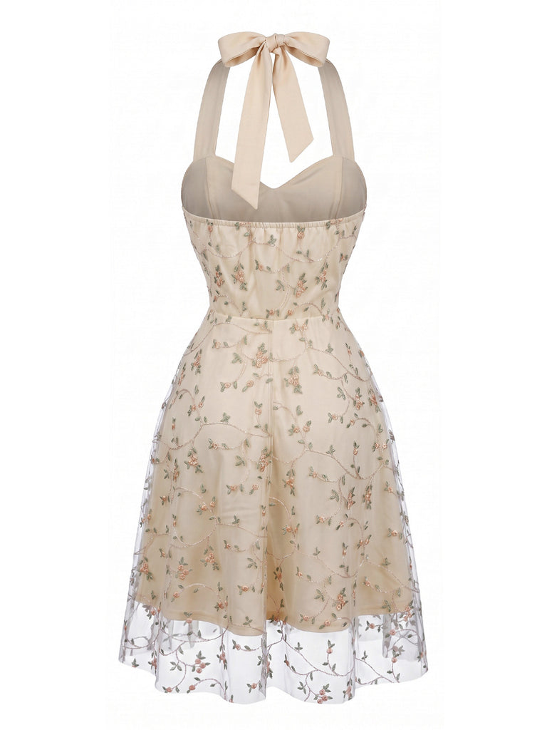 1950s Halter Vintage Classic Dress 2