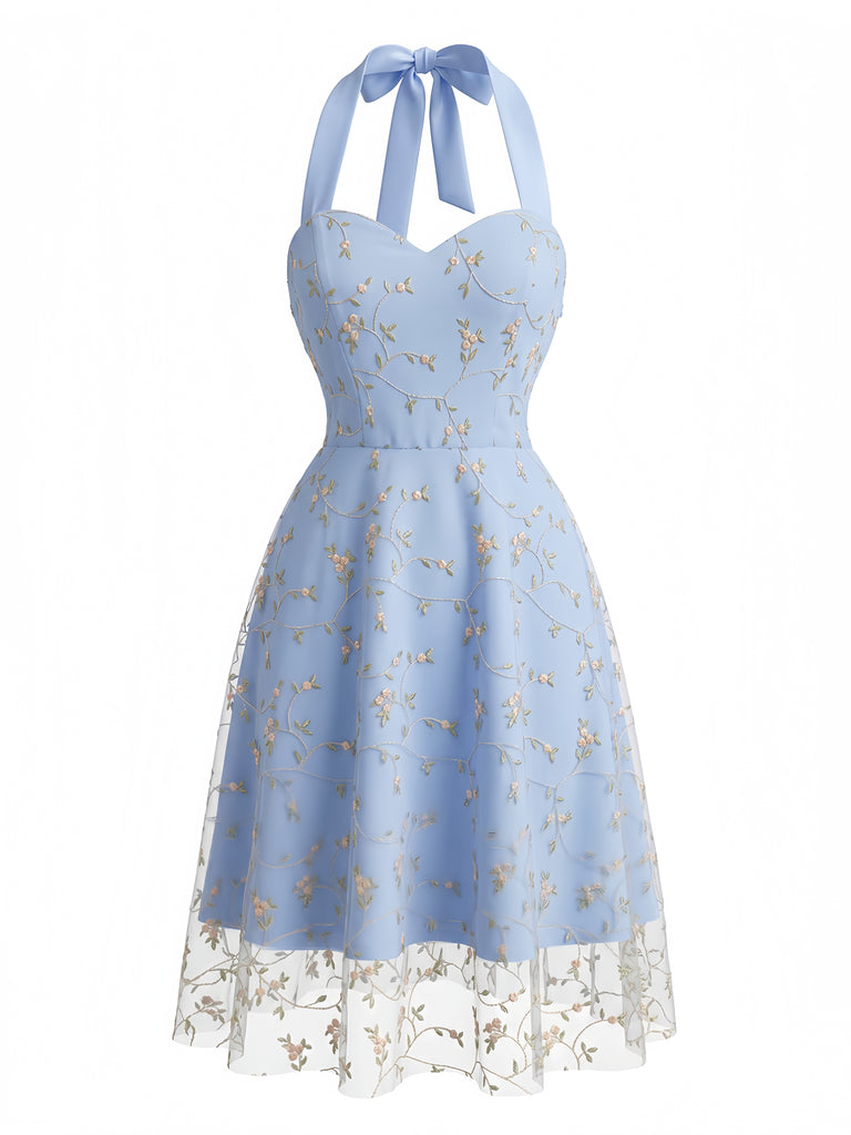 1950s Halter Vintage Classic Dress 8