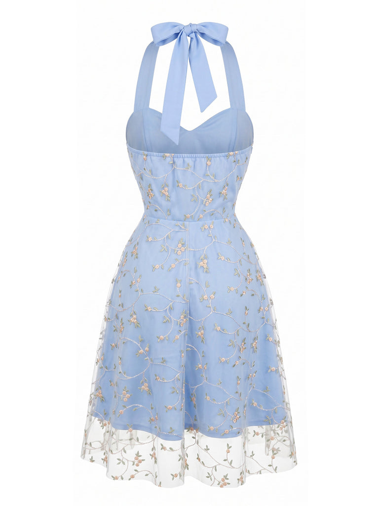 1950s Halter Vintage Classic Dress 15