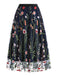 1950s Floral Embroidered Mesh Skirt — vintage elegance for the modern woman