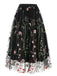 1950s Floral Embroidered Mesh Skirt — vintage elegance for the modern woman