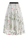 1950s Floral Embroidered Mesh Skirt — vintage elegance for the modern woman
