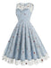 1950s Floral Mesh Swing Dress, vintage dress, retro fashion, rockabilly, pin-up fashion - perfect for women who love vintage and retro fashion