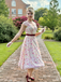 1950s Floral Sweetheart Neck Bow Dress, vintage dress, retro fashion, rockabilly, pin-up fashion - vintage inspired fashion