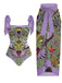 1950s Forest Animals Lace-up Swimsuit & Cover-up: timeless style reimagined
