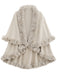 1950s Fur Collar Double Layer Cape Shawl — 1950s style that speaks before she does