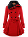 1950s Fur Collar Waisted Winter Coat, vintage coat, retro outerwear - perfect for women who love vintage and retro fashion