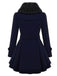 1950s Fur Collar Waisted Winter Coat - vintage fashion, retro style