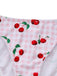 1950s Gingham Cherry Print Halter Tankini Set - vintage fashion, retro style