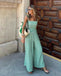 1950s Gingham Plaid Smocked Strap Jumpsuit - vintage jumpsuit, retro fashion