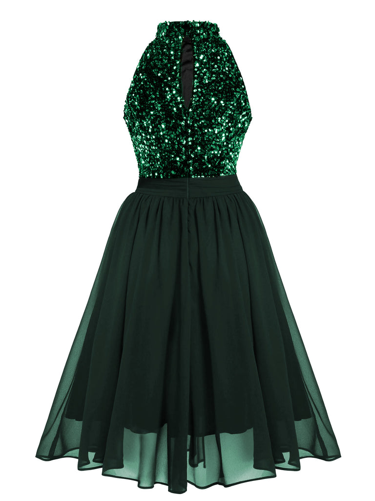 1950s Glitter Patchwork Dress — vintage elegance for the modern woman