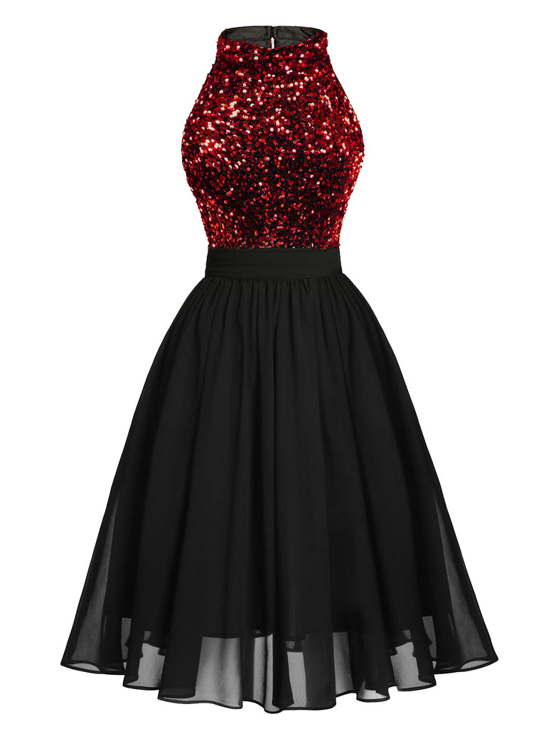 1950s Glitter Patchwork Dress — vintage elegance for the modern woman