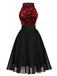 1950s Glitter Patchwork Dress — vintage elegance for the modern woman