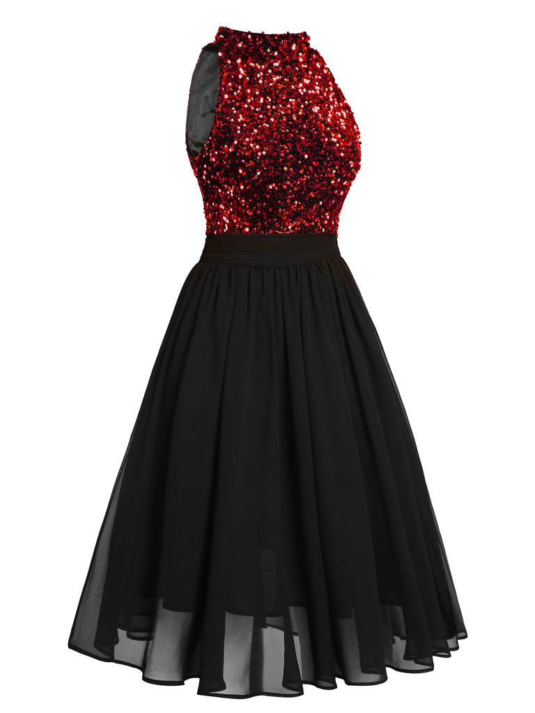 1950s Glitter Patchwork Dress: timeless style reimagined