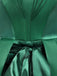 Green 1950s Wednesday Addams Inspired Satin Costume Set - vintage fashion, retro style, elegant red