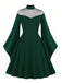 1950s Halloween Flare Sleeve Swing Dress: timeless style reimagined