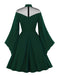 1950s Halloween Flare Sleeve Swing Dress — vintage elegance for the modern woman