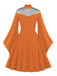 1950s Halloween Flare Sleeve Swing Dress: timeless style reimagined