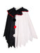 & 1950s Halloween Horror Clown Cosplay Cloak - vintage fashion, retro style