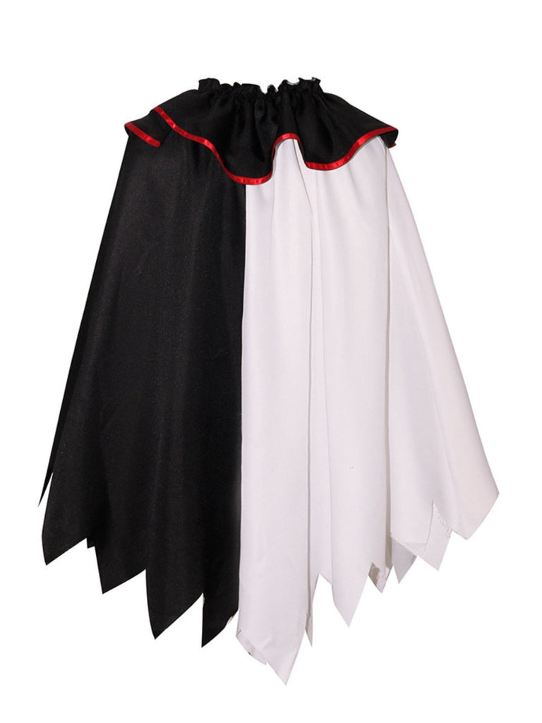 & 1950s Halloween Horror Clown Cosplay Cloak - vintage fashion, retro style