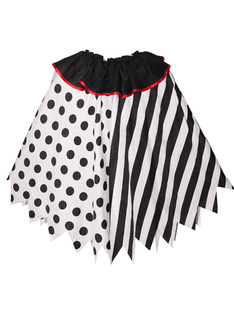 & 1950s Halloween Horror Clown Cosplay Cloak - vintage fashion, retro style