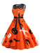 1950s Halloween Lace Patchwork Sleeveless Dress, vintage dress, retro fashion, rockabilly, pin-up fashion - perfect for women who love vintage and retro fashion