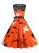 1950s Halloween Lace Patchwork Sleeveless Dress, vintage dress, retro fashion, rockabilly, pin-up fashion - perfect for women who love vintage and retro fashion