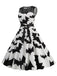 1950s Halloween Lace Patchwork Sleeveless Dress, vintage dress, retro fashion, rockabilly, pin-up fashion - perfect for women who love vintage and retro fashion