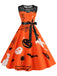 1950s Halloween Lace Patchwork Sleeveless Dress, vintage dress, retro fashion, rockabilly, pin-up fashion - perfect for women who love vintage and retro fashion