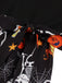 1950s Halloween Patchwork Sleeveless Dress — a 1950s silhouette that turns sidewalks into runways