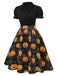 1950s Halloween Pumpkin Bow Tie Dress: timeless style reimagined