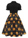 1950s Halloween Pumpkin Bow Tie Dress — vintage elegance for the modern woman
