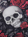 1950s Halloween Skull Rose Lace Mesh Dress — vintage elegance for the modern woman