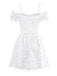 1950s Halloween Spider Web & Cross Textured Dress - vintage dress, retro fashion, rockabilly